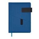 Щоденник недат. GALAXY, A5, синій, штуч.шкіра/поролон, 336 стор