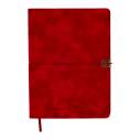 Щоденник недат. VELOUR, A5, червоний, штуч.шкіра, 336 стор