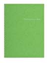 Зошит для записів BAROCCO, А4, 80 л., клітинка, пластикова обкладинка, салатова