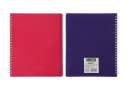  Зошит для записів FUCHSIA, В5, 96 л., клітка, з роздільником, пластикова обкладинка, фуксія/фіолет.