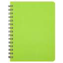 Тетрадь для записей BRIGHT, А6, 60 л., клетка, пластиковая обложка, салатовая