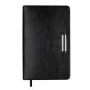 Щоденник недат. SALERNO, A6, чорний, штуч. шкіра, 336 стор