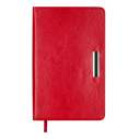 Щоденник недат. SALERNO, A6, червоний, штуч. шкіра, 336 стор