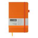 Книга записная ETALON 125*195, 96 л., линия, обкл. искусственная кожа, оранжевый