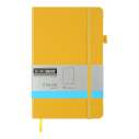  Книга записная ETALON 125*195, 96 л., точка, обкл. искусственная кожа, желтый