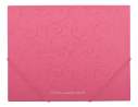 Папка на гумках BAROCCO, А5, матовий непрозор. пластик, рожева