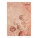 Папка А4 на гумках, PEACH ARABESKI, напівпрозора, персикова