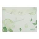 Папка-конверт А4 на кнопці, JASMINE ARABESKI, напівпрозора, м'ятна