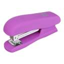 Степлер пластиковий, RUBBER TOUCH, 20 арк., (скоби №24; 26), 127х54х33 мм, фіолетовий