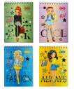 Блокнот на пружині зверху TOP GIRL, А6, 40 арк., карт.обкл., KIDS Line