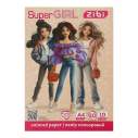  Бумага цветная (супер цвета) SUPER GIRL, А4, 10 листов, 10 цветов, 115 г/м2, KIDS Line