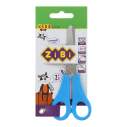 Ножиці дитячі з лінійкою 132мм, сині, KIDS Line