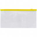 Папка-конверт, DL, застібка zip-lock жовта