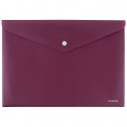 Папка на кнопці, А4, Earth colors бордо