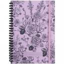 Блокнот на спирали карт. обл., А5, 80 л., кл.,OS, Pink Roses