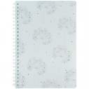 Блокнот на спіралі пласт. обкл., А5, 80 арк.,кл Flower Sym 4