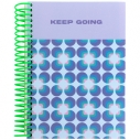 Блокнот с разделителями, А5, 120л, клет, Keep going