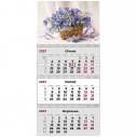 Календарь настенный квартальный 2027г, 3  пр., Magic Flowers 1
