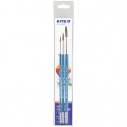 Набір із 3-х пензлів поні круглий 3,7,11 Kite Classic