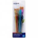 Набір із 5-ти пензлів синтетика Kite Classic