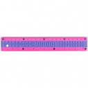 Лінійка пластикова 20см Kite Classic, рожево-фіолетова