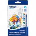 Карандаши цветные трехгран. 12 шт. Jumbo, Kite Creative