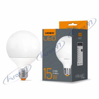 LED лампа VIDEX  G95e 15W E27 4100K