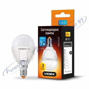 LED лампа VIDEX PREMIUM G45 7W E14 4100K