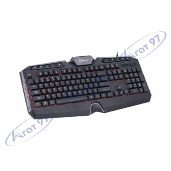 Мембранна ігрова клавіатура дротова XTRIKE ME KB-509 RGB Black