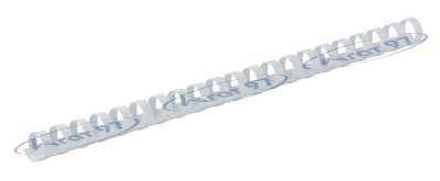Пластикові пружини для палітурки, d 16мм, А4, 120 арк., круглі, білі, по 100 шт. в упаковці