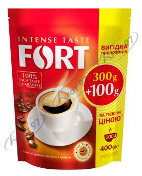 Кофе растворимый Fort в гранулах, пакет 400г*10