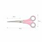 Ножиці ,PASTEL  170 мм, круглі ручки, з рожев .гум.вставками, рожеві