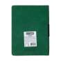 Щоденник недат. VERONA, A5, зелений, штуч. шкіра/поролон, 336 стор
