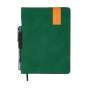 Щоденник недат. VERONA, A5, зелений, штуч. шкіра/поролон, 336 стор