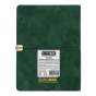 Щоденник недат. VELOUR, A5, зелений, штуч.шкіра, 336 стор