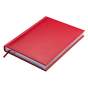 Щоденник недат. CLASSIC, A5, червоний, штуч.шкіра/поролон, 336 стор