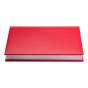 Щоденник недат. CLASSIC, A5, червоний, штуч.шкіра/поролон, 336 стор