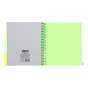 Зошит на пружині NEON, В5 (170x205), 120 арк, клітинка, 3 PVC розділювачі, PVC обкладинка, зелений