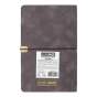 Щотижневик датов. 2026 VELOUR, A5, сірий, штуч.шкіра