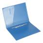 Папка пластиковая с скоросшивателем, A4, синяя
