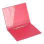 Папка пластиковая с скоросшивателем, A4, красная