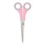 Ножиці ,PASTEL  170 мм, круглі ручки, з рожев .гум.вставками, рожеві