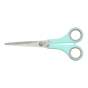 Ножиці PASTEL, 170 мм, круглі ручки, з .гум м'ятний.вставками, м'ятні