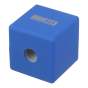 Точилка CUBE, RUBBER TOUCH, 1 отв., контейнер, пластик. корпус, 1 шт. в блистере