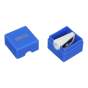 Точилка CUBE, RUBBER TOUCH, 1 отв., контейнер, пластик. корпус, ассорти