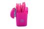 Степлер пластиковый МИНИ, RUBBER TOUCH, 12 л., (скобы №24; 26), 66x30x46 мм, розовый