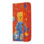 Книжка записна BEAR на гумці, А7, 80 арк., клітинка., офсет крем., тв.лам.обл., помаранчева, KIDS LINE