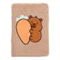 Блокнот плюшевий CAPYBARA 9, А5, 80 арк., клітинка, асорті, KIDS Line