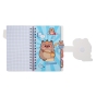 Блокнот на пружині збоку CAPYBARA, А6, 60 арк., клітинка, на липучці, асорті, KIDS Line