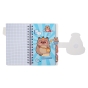 Блокнот на пружині збоку CAPYBARA, А6, 60 арк., клітинка, на липучці, асорті, KIDS Line